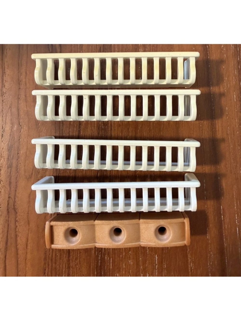 Playmobil Victorian Mansion 5300 Window Flower Boxes Lot Of 4 with 1 dirt insert